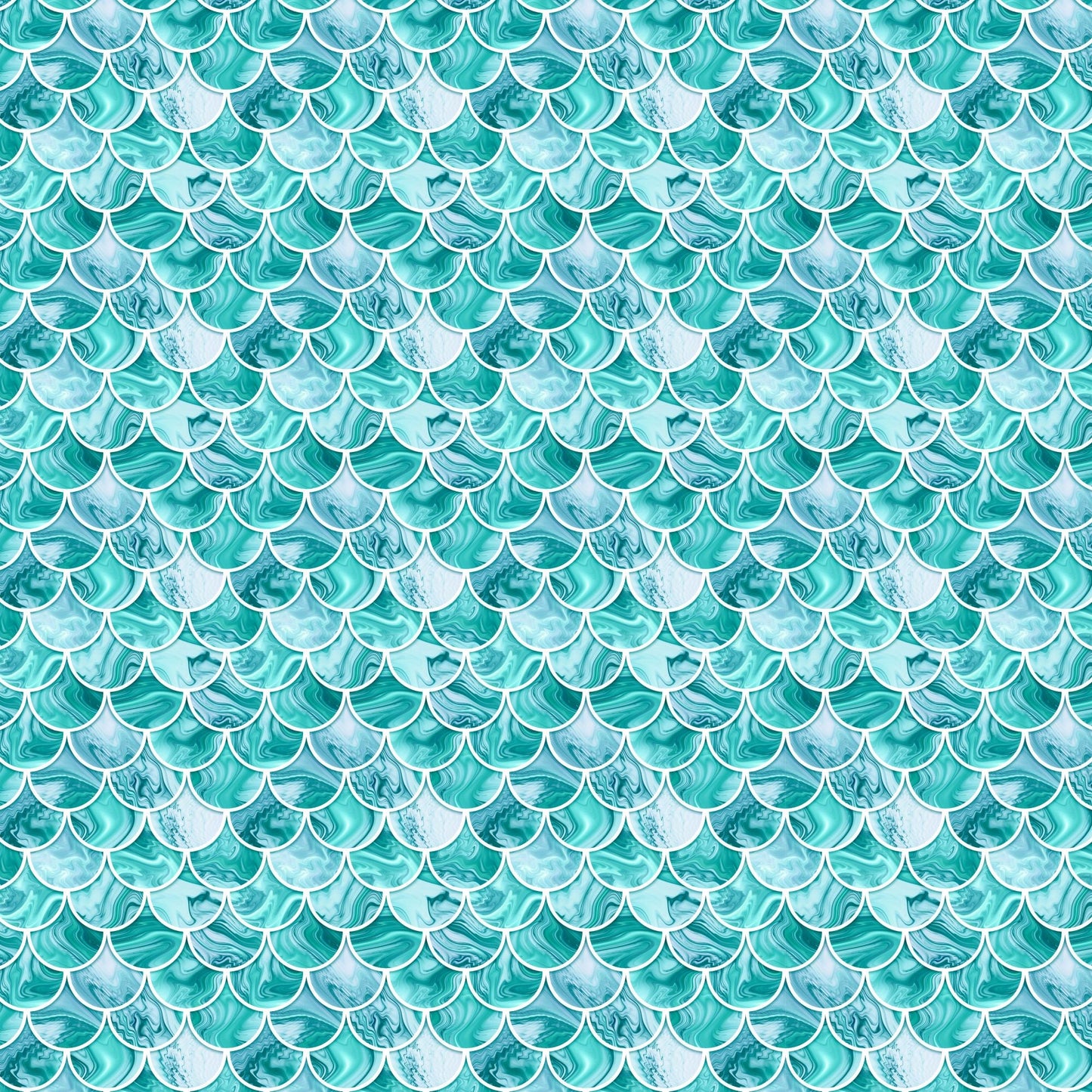 Marbled Mermaid Scales - Adhesive Vinyl Sheets