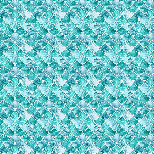 Marbled Mermaid Scales - Adhesive Vinyl Sheets