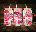 Valentine Coffee- UV DTF 16oz Libbey wrap
