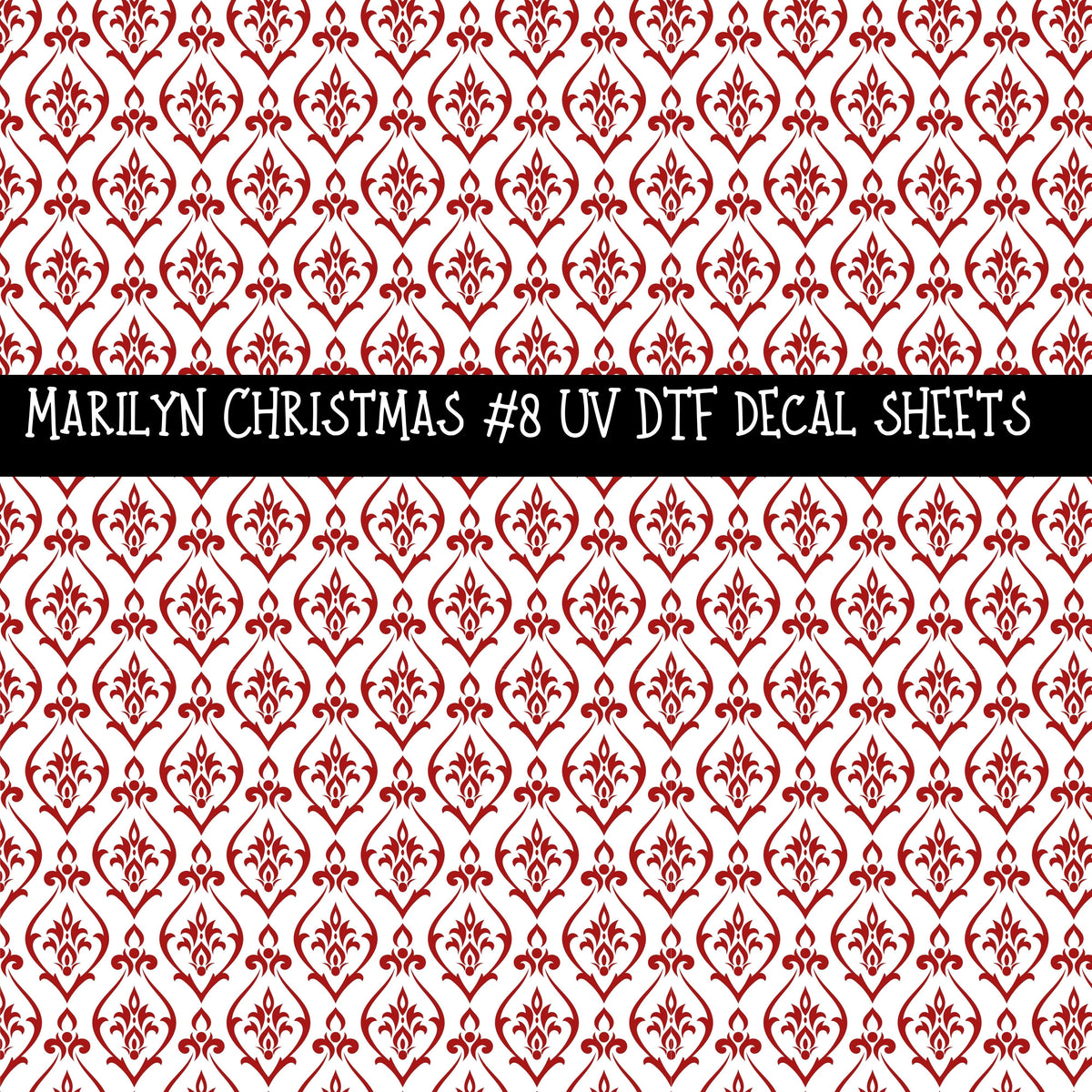 Marilyn Christmas UV DTF Decal sheets 10 Designs available
