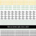 Medusa Doodle Lines - UV DTF Decal sheets
