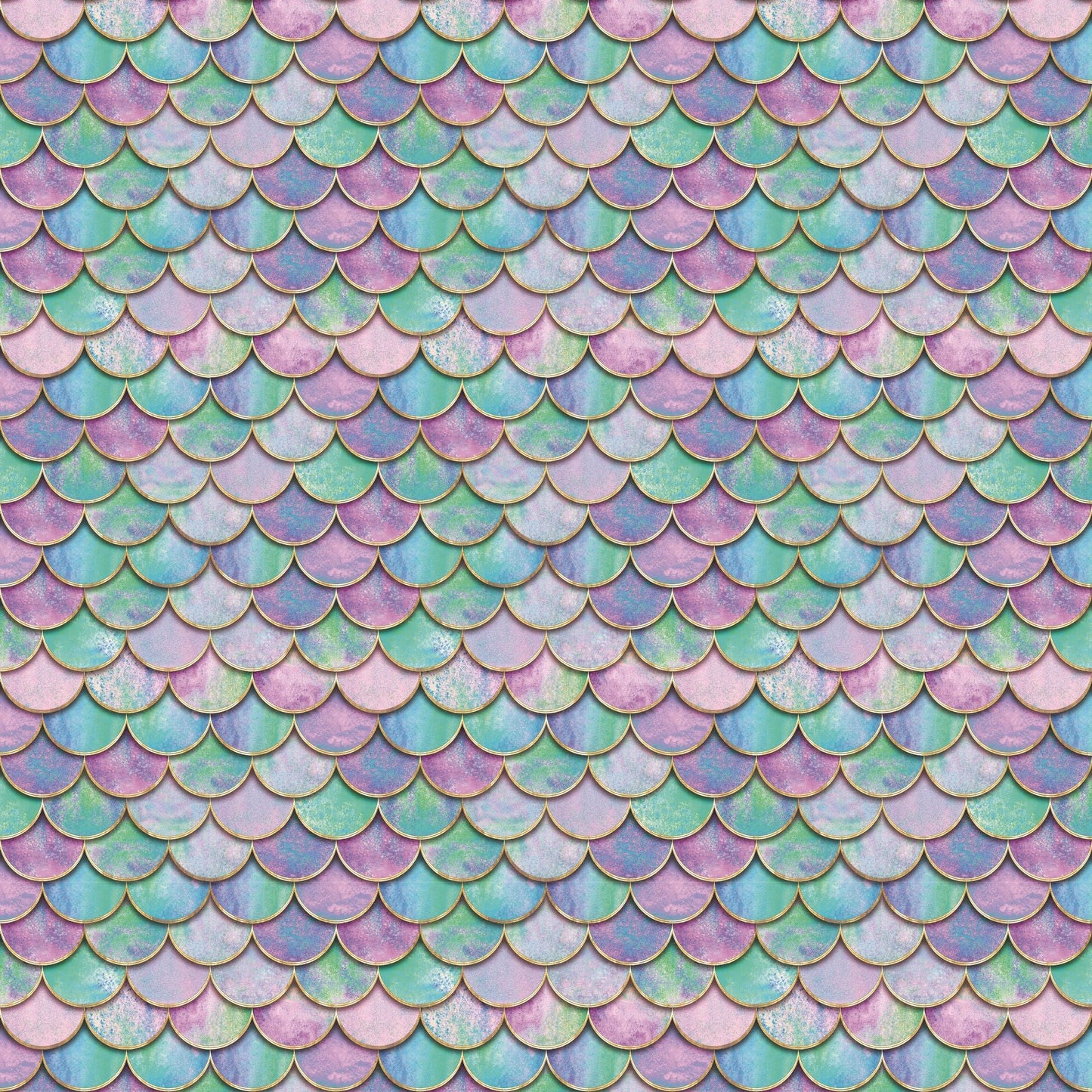 Pastel Mermaid Scales - Adhesive Vinyl Sheets