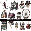 Midnight Midway Torn Pages - UV DTF Decal sheet