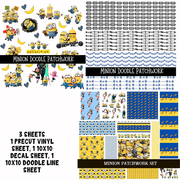 Minions Doodle Patchwork Set