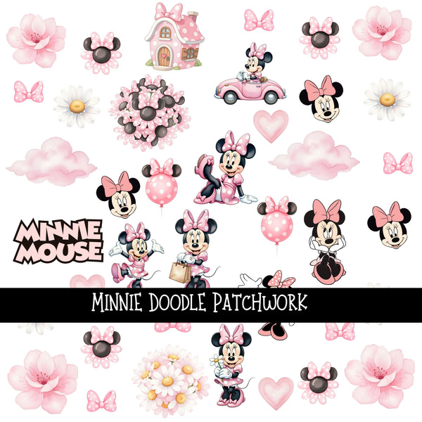 Minnie Doodle Patchwork Set