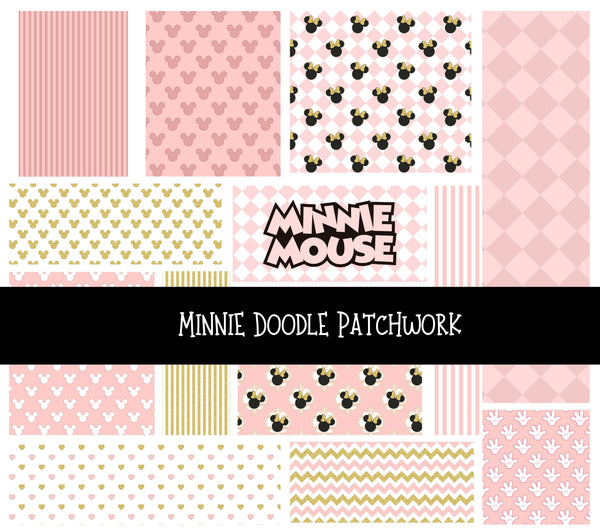 Minnie Doodle Patchwork Set