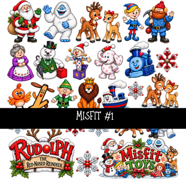 Misfit UV DTF Decal sheets 3 designs available