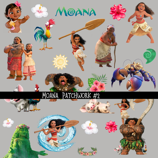 Moana Doodle Patchwork
