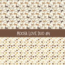 Mocha Love Duo precut vinyl sheet- 2 coordinating patterns on one sheet (7 Variants)
