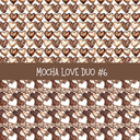 Mocha Love Duo precut vinyl sheet- 2 coordinating patterns on one sheet (7 Variants)