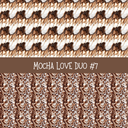 Mocha Love Duo precut vinyl sheet- 2 coordinating patterns on one sheet (7 Variants)
