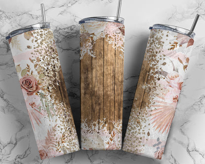 Barnwood Floral - Adhesive Vinyl Wrap