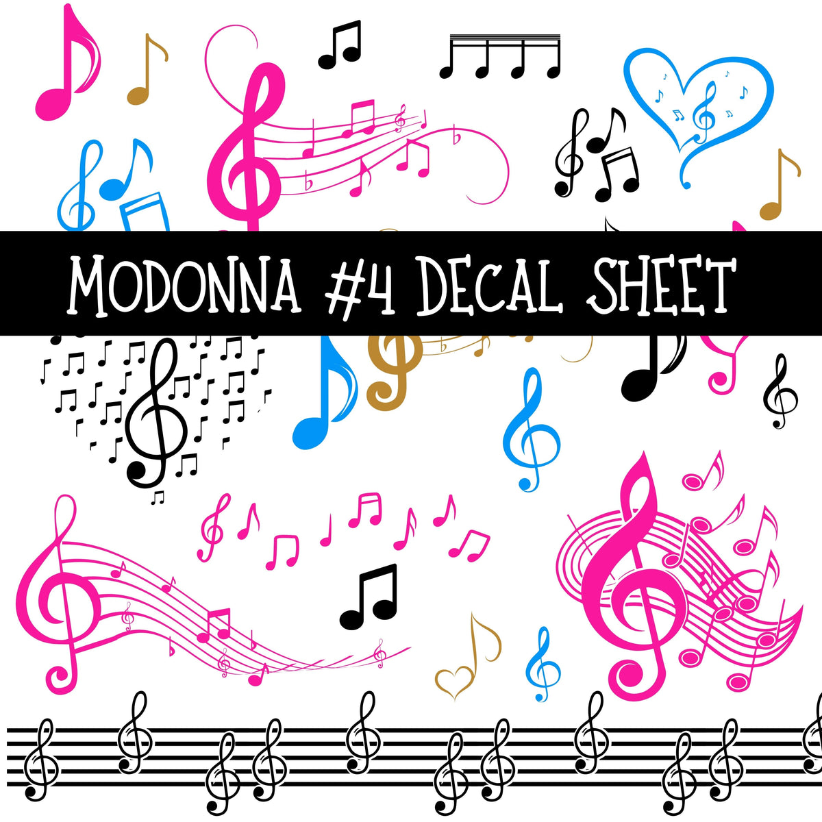 Madonna UV DTF Decal sheets 8 Designs available
