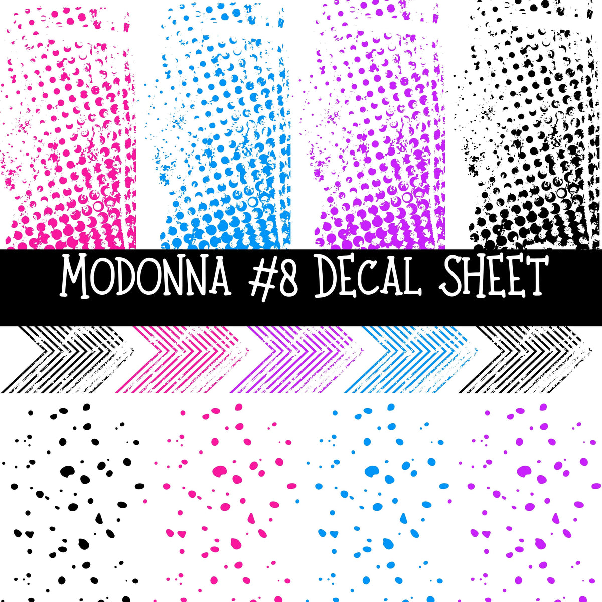 Madonna UV DTF Decal sheets 8 Designs available – 3D Undercover