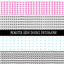 Monster High Doodle Patchwork Set