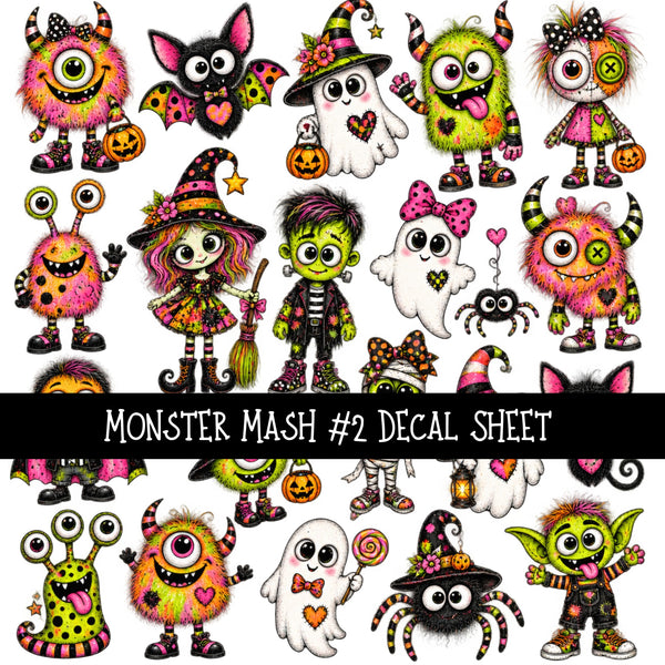 Monster Mash Decal sheets 4 designs available
