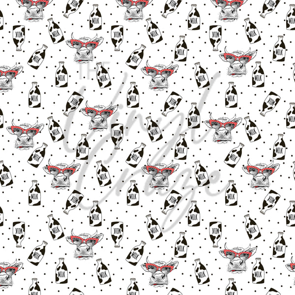 Moo and Cookies - Adhesive Vinyl Sheets
