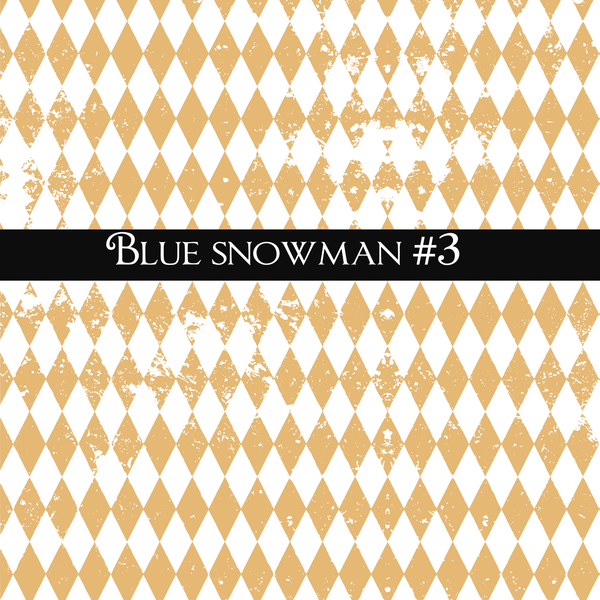 Blue Snowman -UVDTF Decal Sheets (5 Variants)
