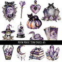 Moon Magic Torn Pages - UV DTF Decal sheet