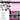 Motorcycle Pink UV DTF Doodle Patchwork Set