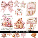 Mrs. Claus Bakery UV DTF Decal Sheet