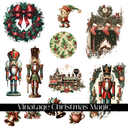 Vintage Christmas Magic - UV DTF Decal Sheet