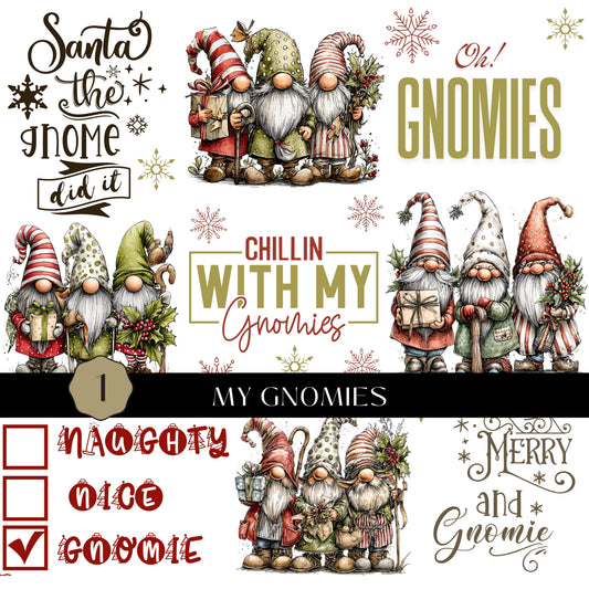 My Gnomies UV DTF Decal Sheet