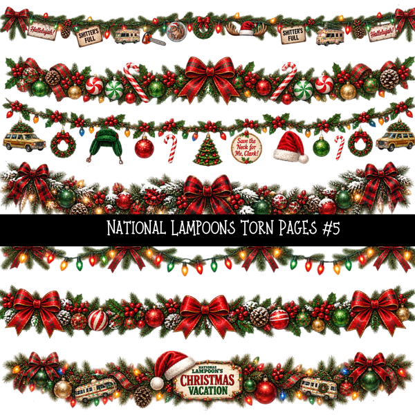 National Lampoons Torn Pages UV DTF Decal sheets 7 Designs available