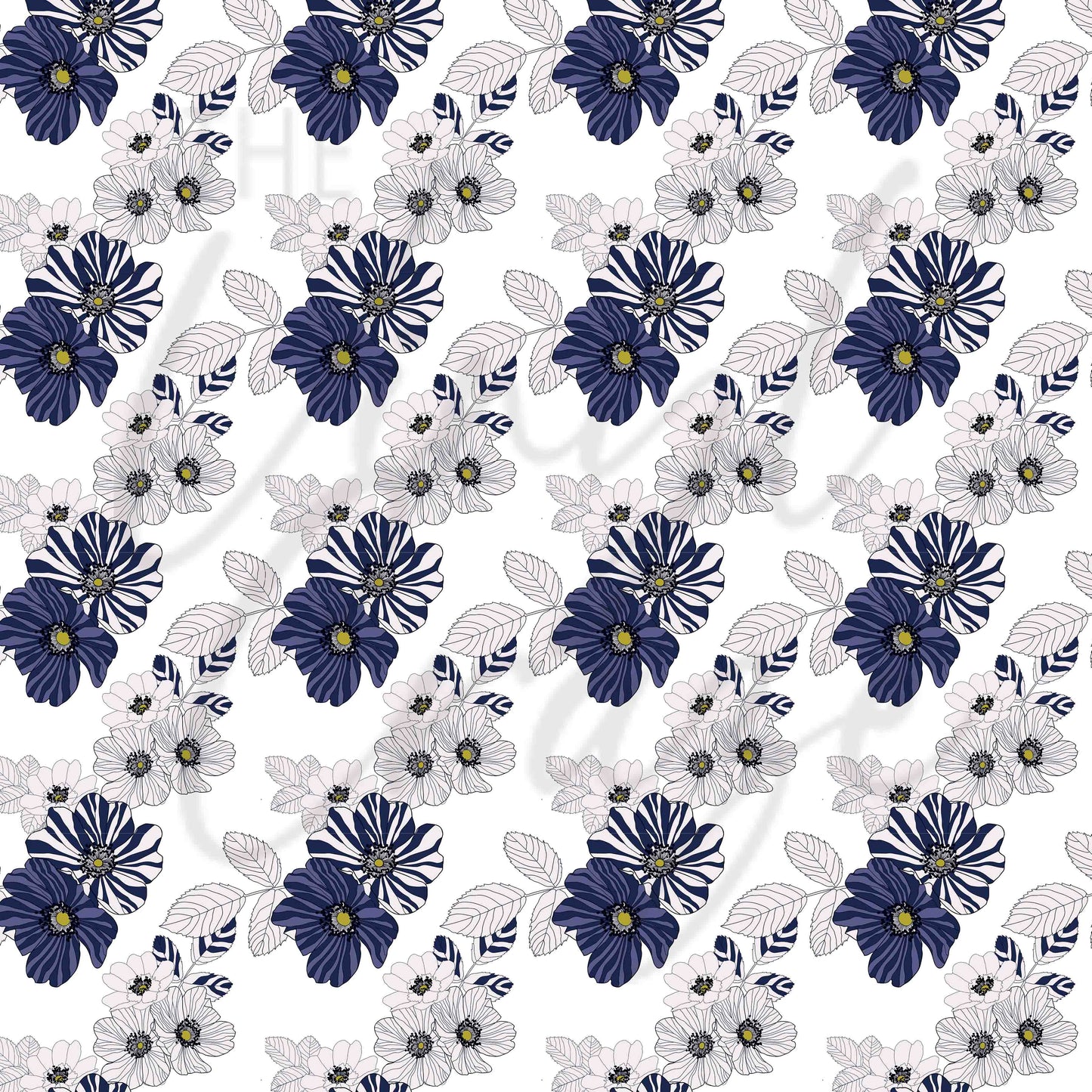 Nautical Florals - Adhesive Vinyl Sheets