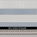 Navy Doodle Patchwork Set