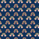 Navy Rainbow Florals - Adhesive Vinyl Sheets