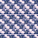 Navy and Pink Doodle Floral Stripes - Adhesive Vinyl Sheets