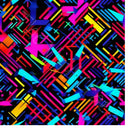 Neon Geometric Collection - Adhesive Vinyl 12x12 Sheets - 10 Design Options