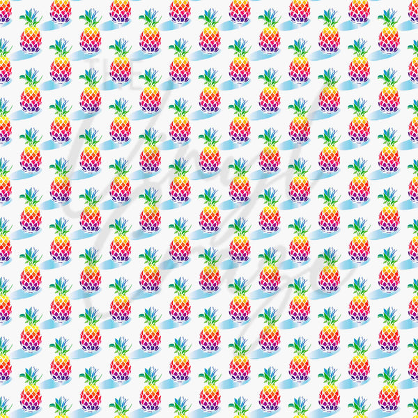 Neon Pineapples - Adhesive Vinyl Sheets