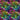 Neon Rainbow Zebra - Adhesive Vinyl Sheets