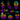 Neon Swirls UV DTF Decal Sheet