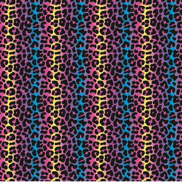 Neon Leopard 2 - Adhesive Vinyl Sheets