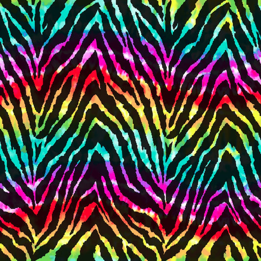 Neon Zebra - Adhesive Vinyl Sheets