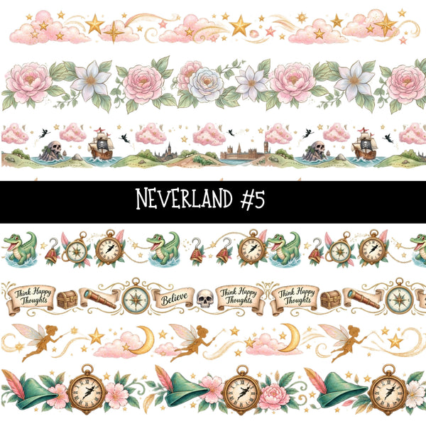 Neverland Torn Pages UV DTF Decal sheets 5 Designs available