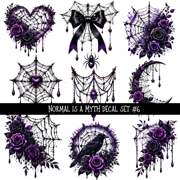 Normal is a Myth decal set UV DTF Decal sheets 6 Designs available