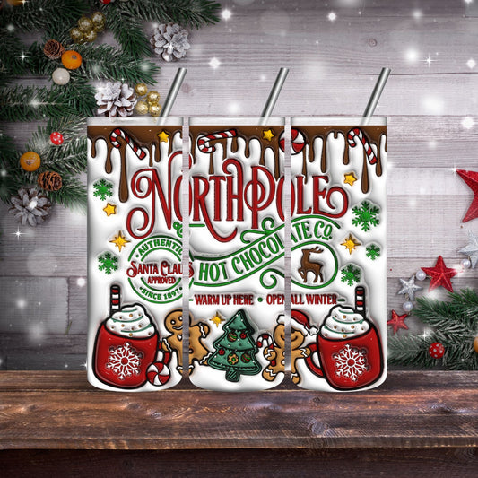 North Pole Hot Chocolate - Adhesive Vinyl Wrap