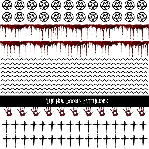 The Nun Doodle Patchwork Set