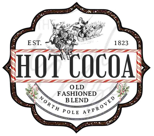 Old Fashioned Hot Cocoa - UV DTF Decal