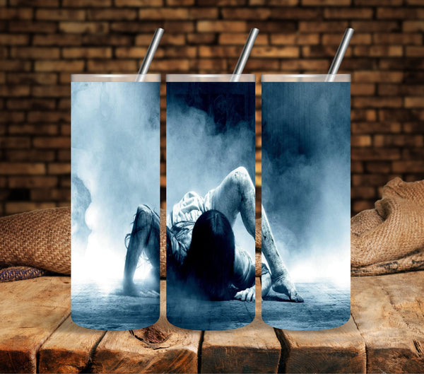 Samara- The Ring vinyl tumbler wraps