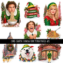Omg Santa I Know him Torn Pages UV DTF Decal sheets 7 Designs available