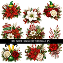 Omg Santa I Know him Torn Pages UV DTF Decal sheets 7 Designs available
