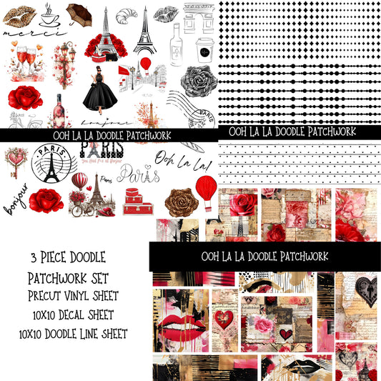 Ooh La La Doodle Patchwork Set