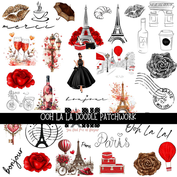 Ooh La La Doodle Patchwork Set