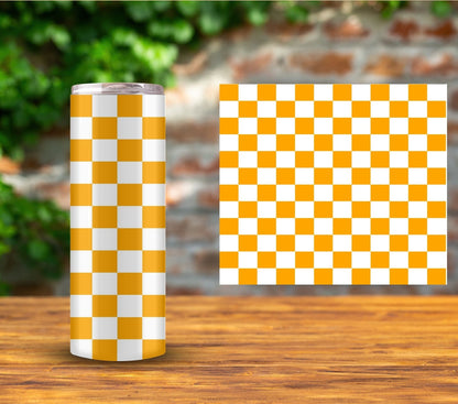 Checker UV DTF Tumbler wraps- 15 color options