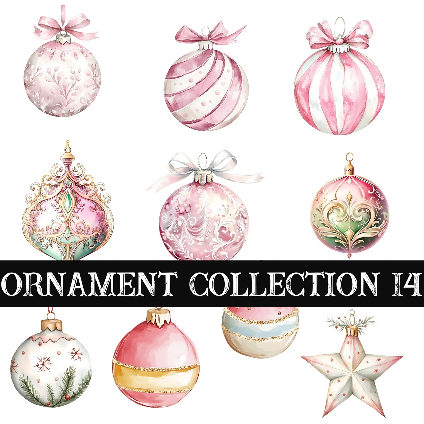 Ornament Collection UV DTF Decal Sheets 16 Design sheets